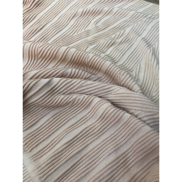 1990 St. Croix Knits blush pink silk and cotton blend pullover Crewneck sweater - Picture 4 of 8